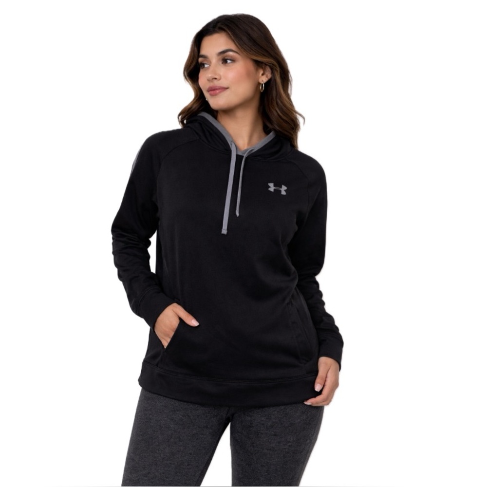 Women’s, Under Armour Black Hoodie with gray accents , size M